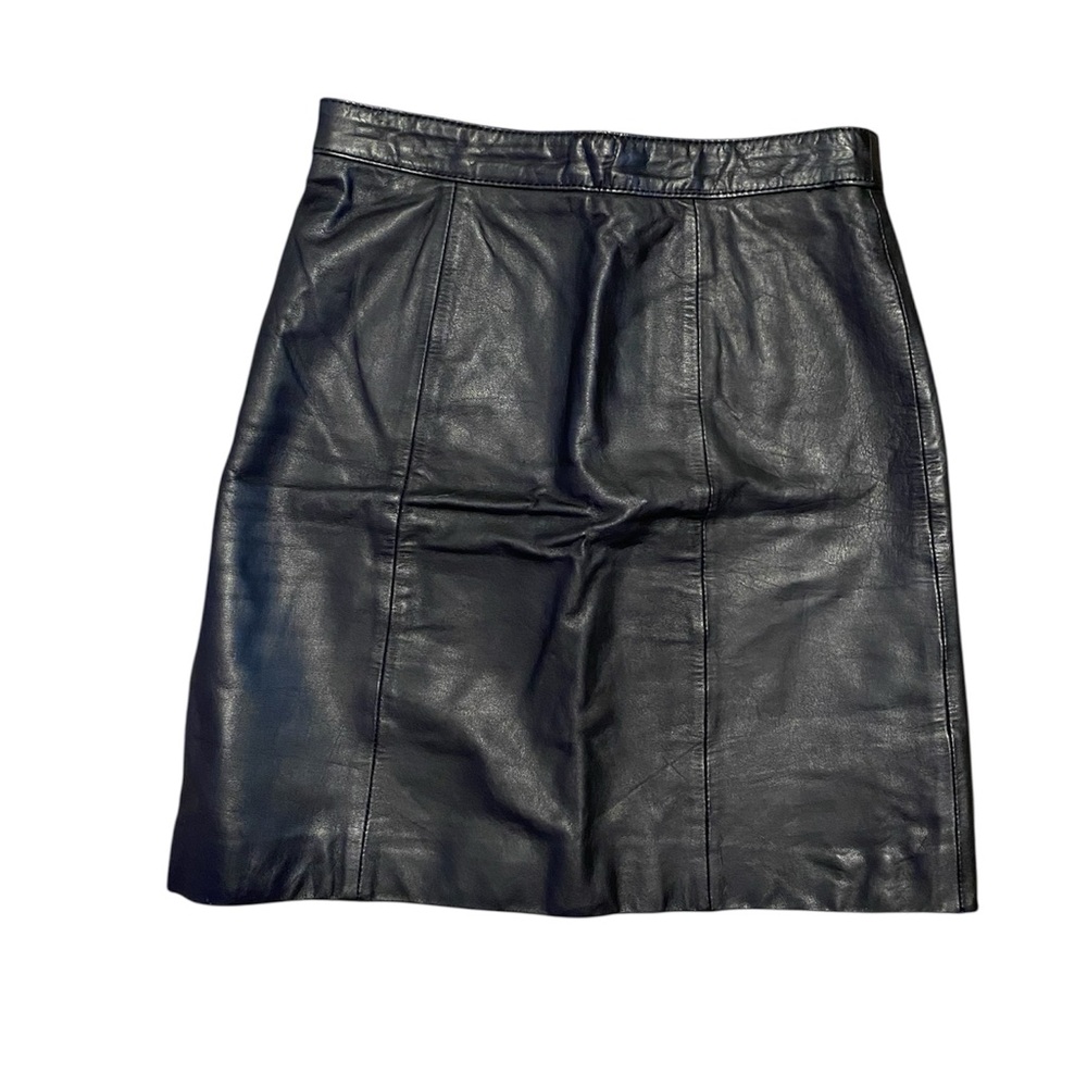 Black Leather Skirt